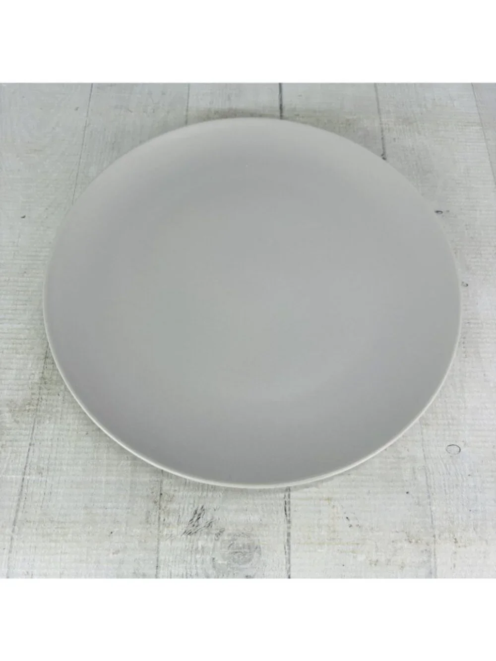Ikea of Sweden 12011 Solid Gray Matte Round Stoneware 10.25
